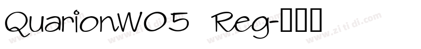 QuarionW05  Reg字体转换